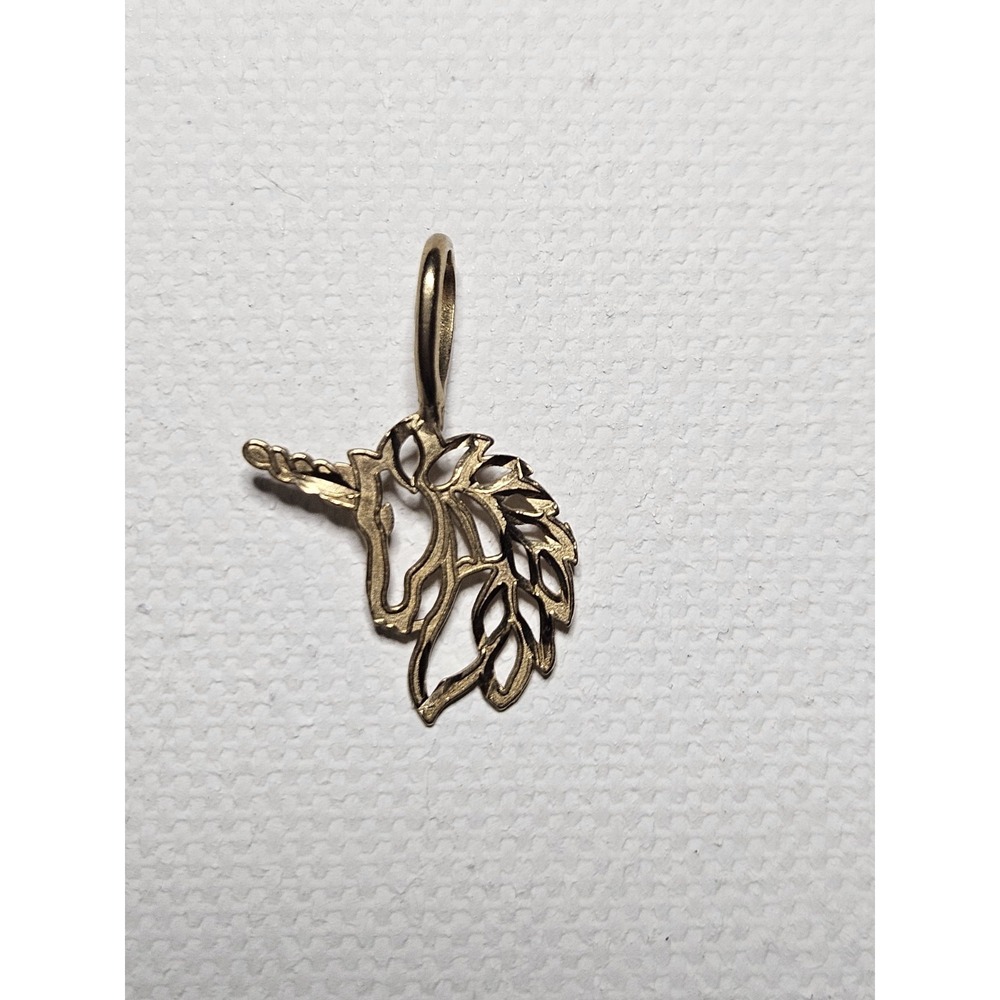 Vintage 1983 Michael Anthony 14K Yellow Gold Unicorn Pendant Charm 0.60g MA